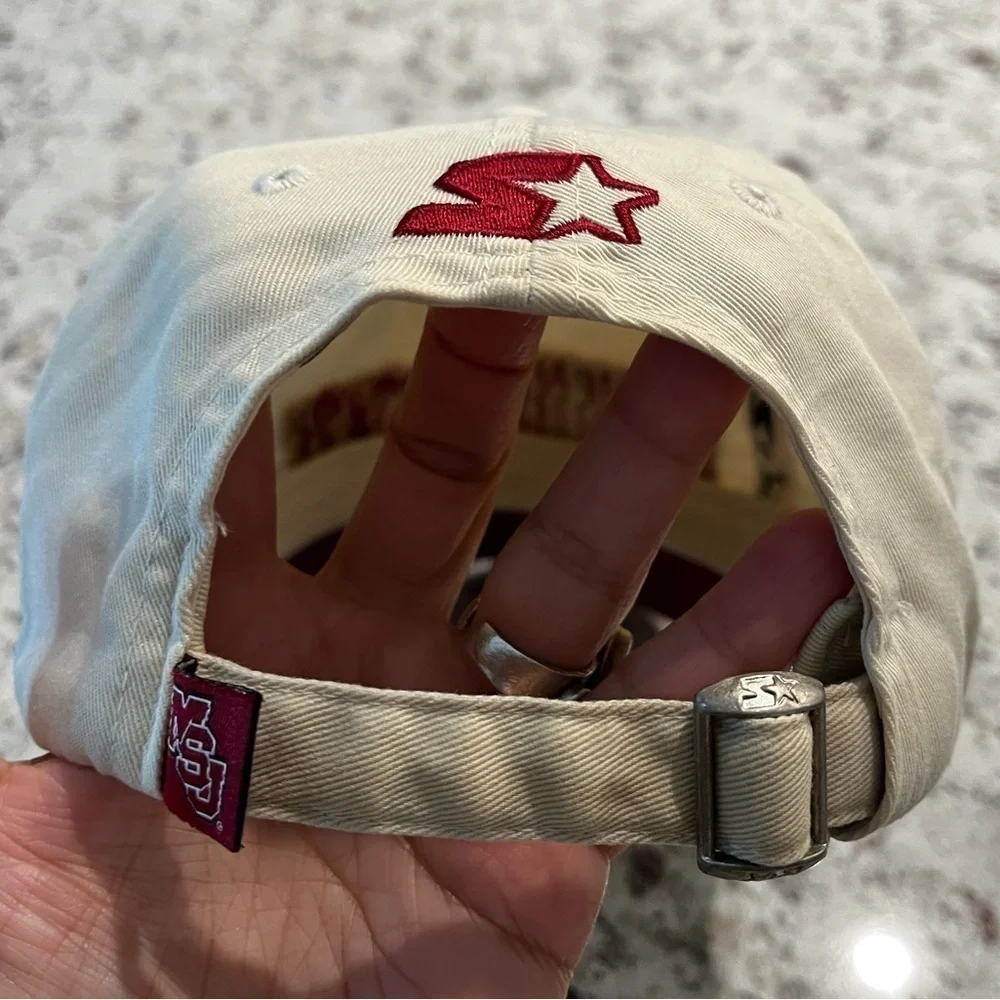 Mississippi State College hat cap Team Starter adjustable hat cap